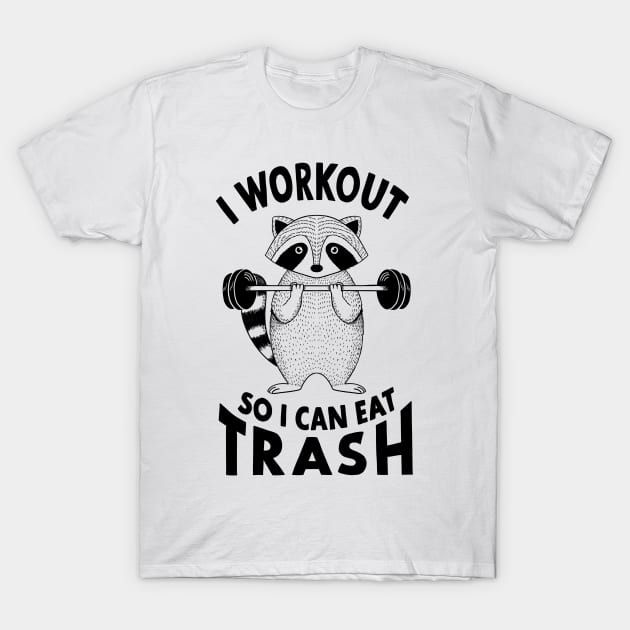 Raccoon eat trash T-Shirt by coffeeman